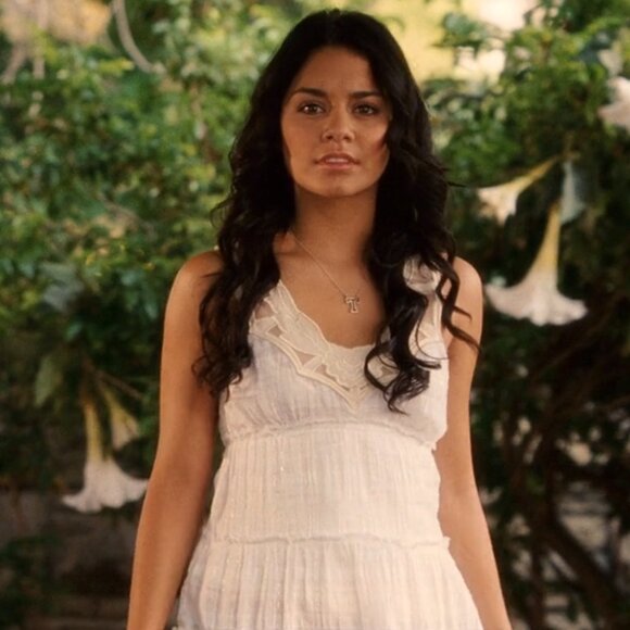 Free People Plaid Sparkle Gauze Tunic in White ASO Gabriella Montez - Picture 8 of 8